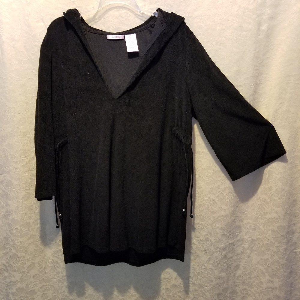 Black terry coverup